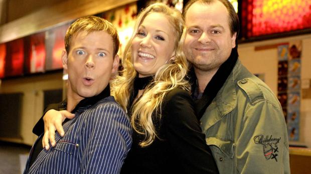 Max Kohr Sat.1 Mathias (Mathias Schlung, l.), Janine (Janine Kunze, M.) und Markus (Markus M...