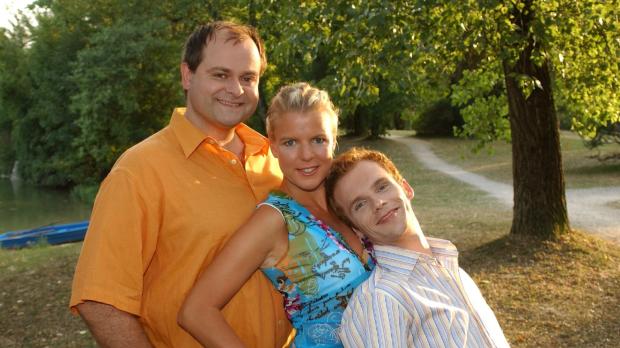 Stephen Power Sat.1 Die dreisten Drei: v.l.n.r. Markus Majowski, Mirja Boes und Ralf Schmitz © St...